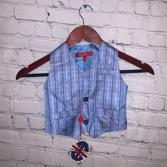 English Laundry Other - BRAND NWT English Laundry Blue Plaid Dress top 18M